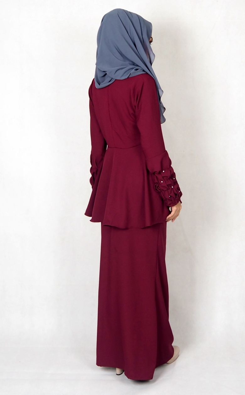 SW4977 Baju Kurung (Breastfeed) Maroon