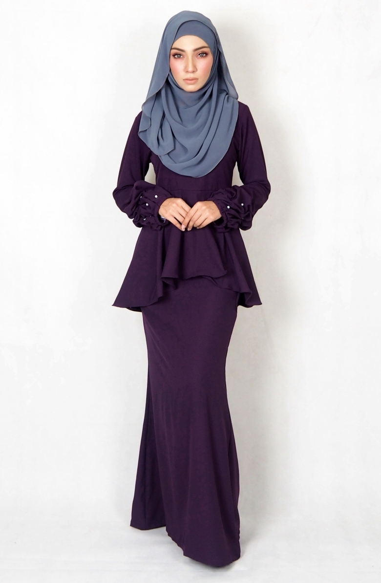 SW4977 Baju Kurung (Breastfeed) Purple