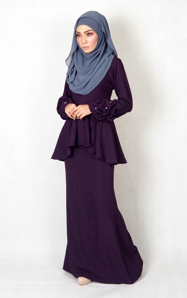 SW4977 Baju Kurung (Breastfeed) Purple