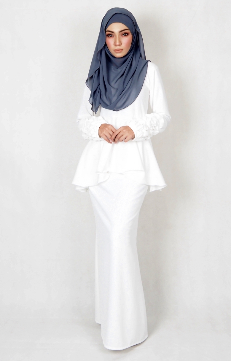 SW4977 Baju Kurung (Breastfeed) White