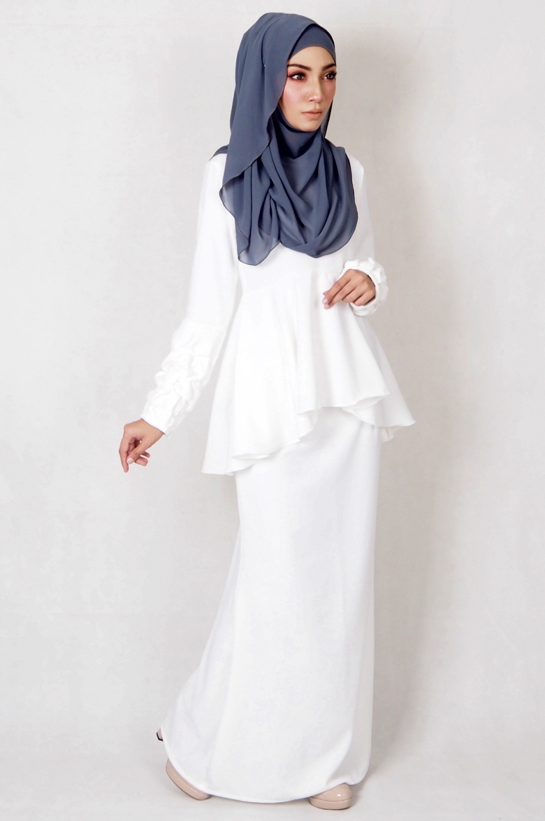 SW4977 Baju Kurung (Breastfeed) White