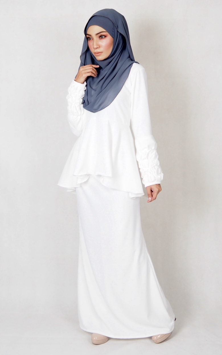 SW4977 Baju Kurung (Breastfeed) White