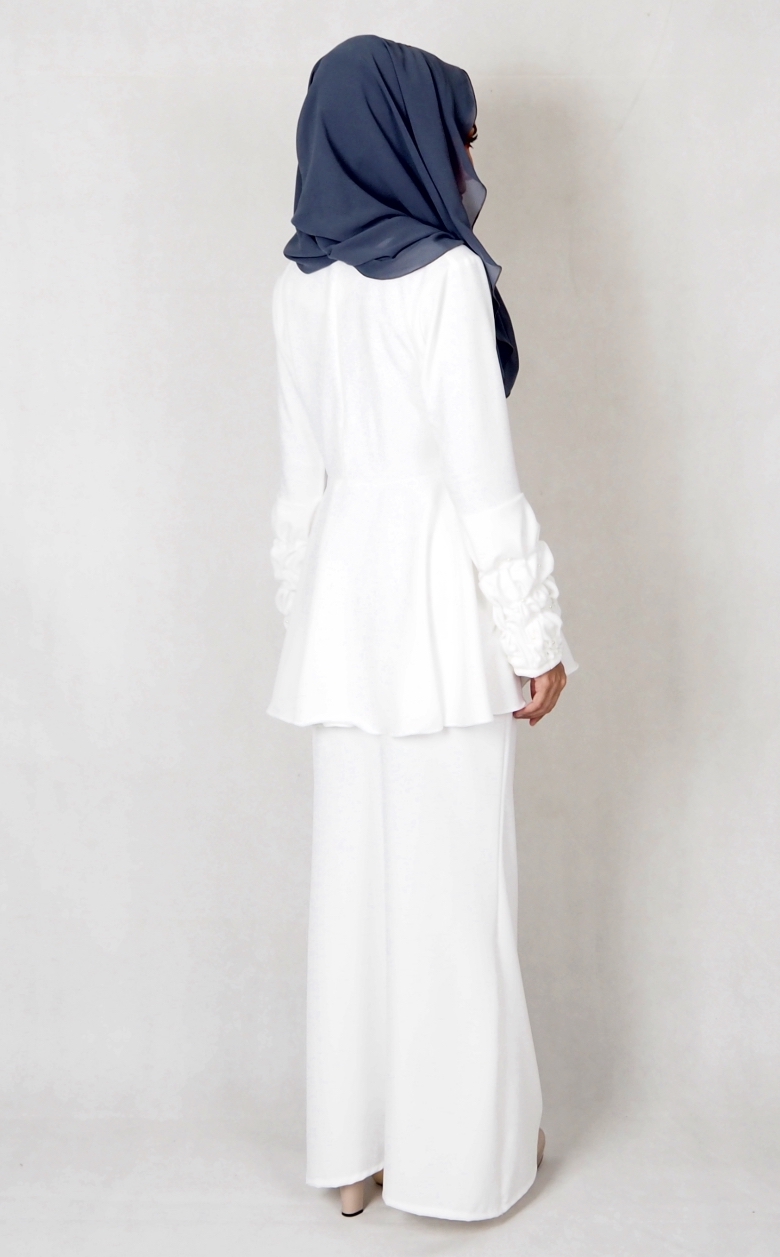 SW4977 Baju Kurung (Breastfeed) White