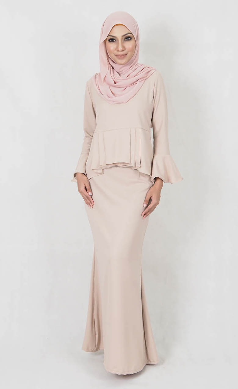 SW4978 Baju Kurung (Breastfeed Plus Size) Cream