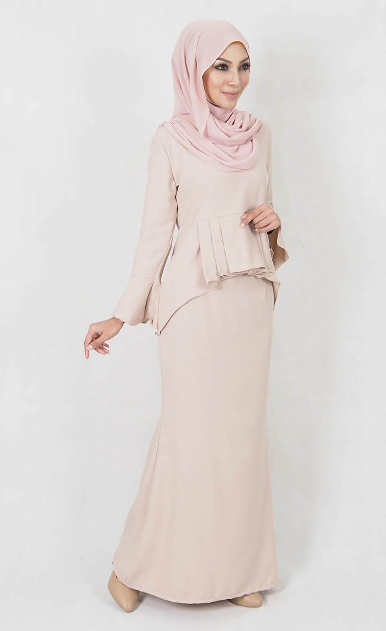 SW4978 Baju Kurung (Breastfeed Plus Size) Cream