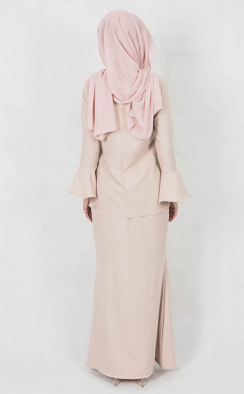 SW4978 Baju Kurung (Breastfeed Plus Size) Cream