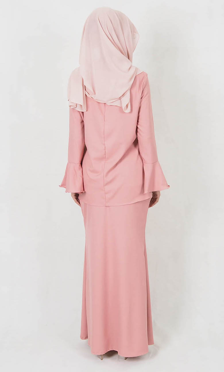 SW4978 Baju Kurung (Breastfeed Plus Size) Pink