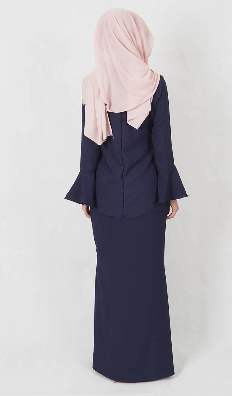 SW4979 Baju Kurung (Breastfeed Plus Size) Navy