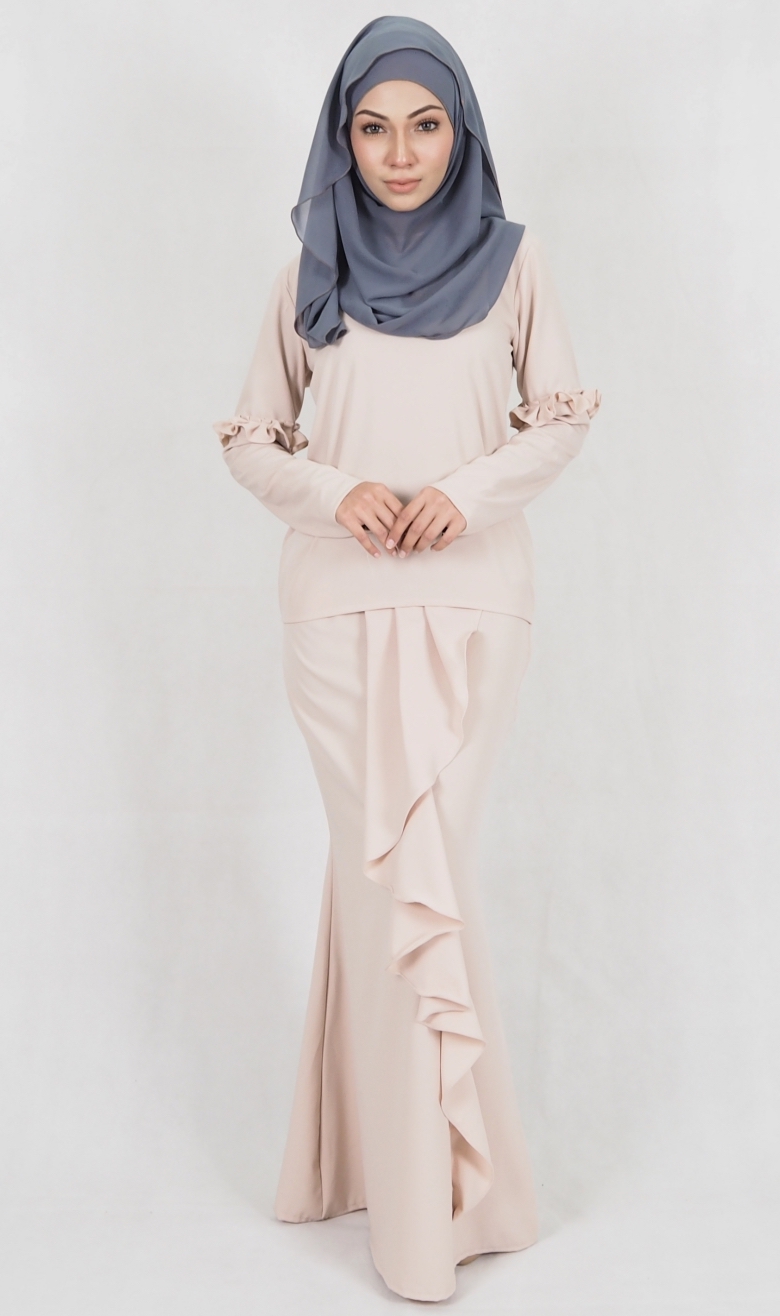 SW4980 Baju Kurung (Breastfeed Plus Size) Cream