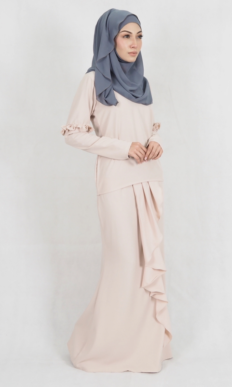 SW4980 Baju Kurung (Breastfeed Plus Size) Cream