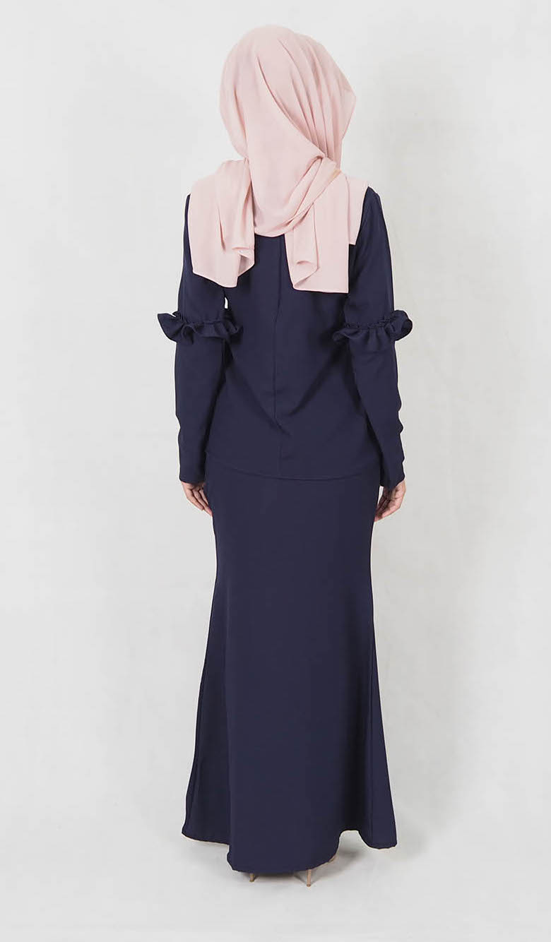 SW4980 Baju Kurung (Breastfeed Plus Size) Navy