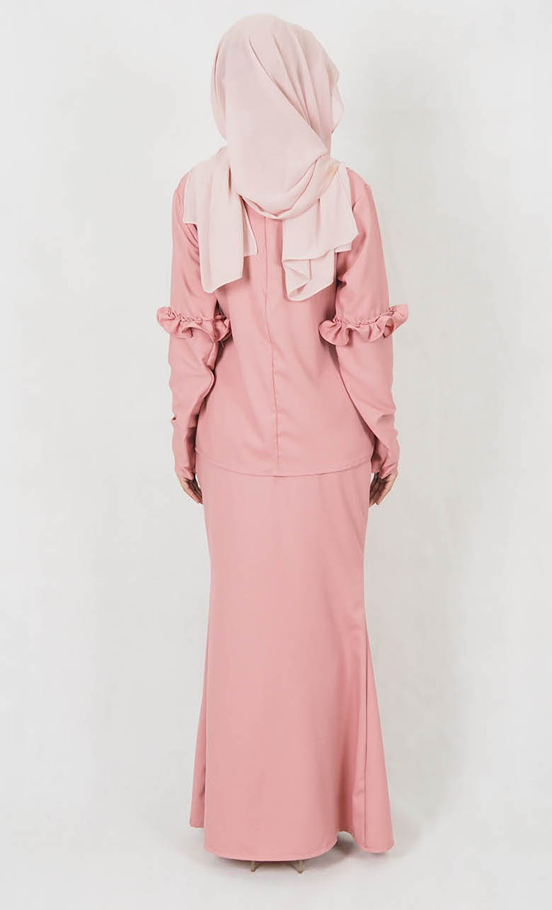 SW4980 Baju Kurung (Breastfeed Plus Size) Pink