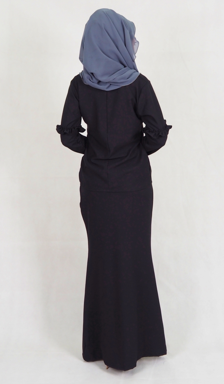 SW4981 Baju Kurung (Breastfeed Plus Size) Black