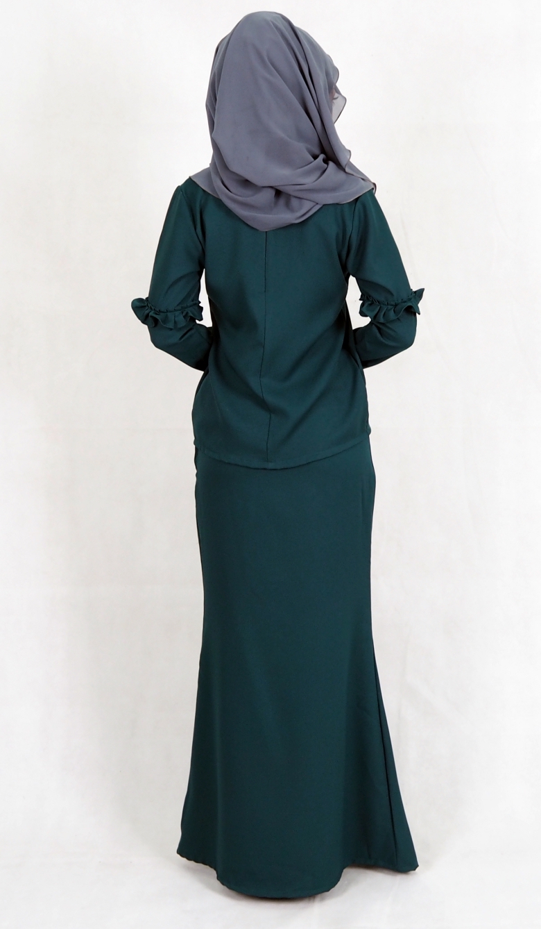 SW4981 Baju Kurung (Breastfeed Plus Size) Emerald Green