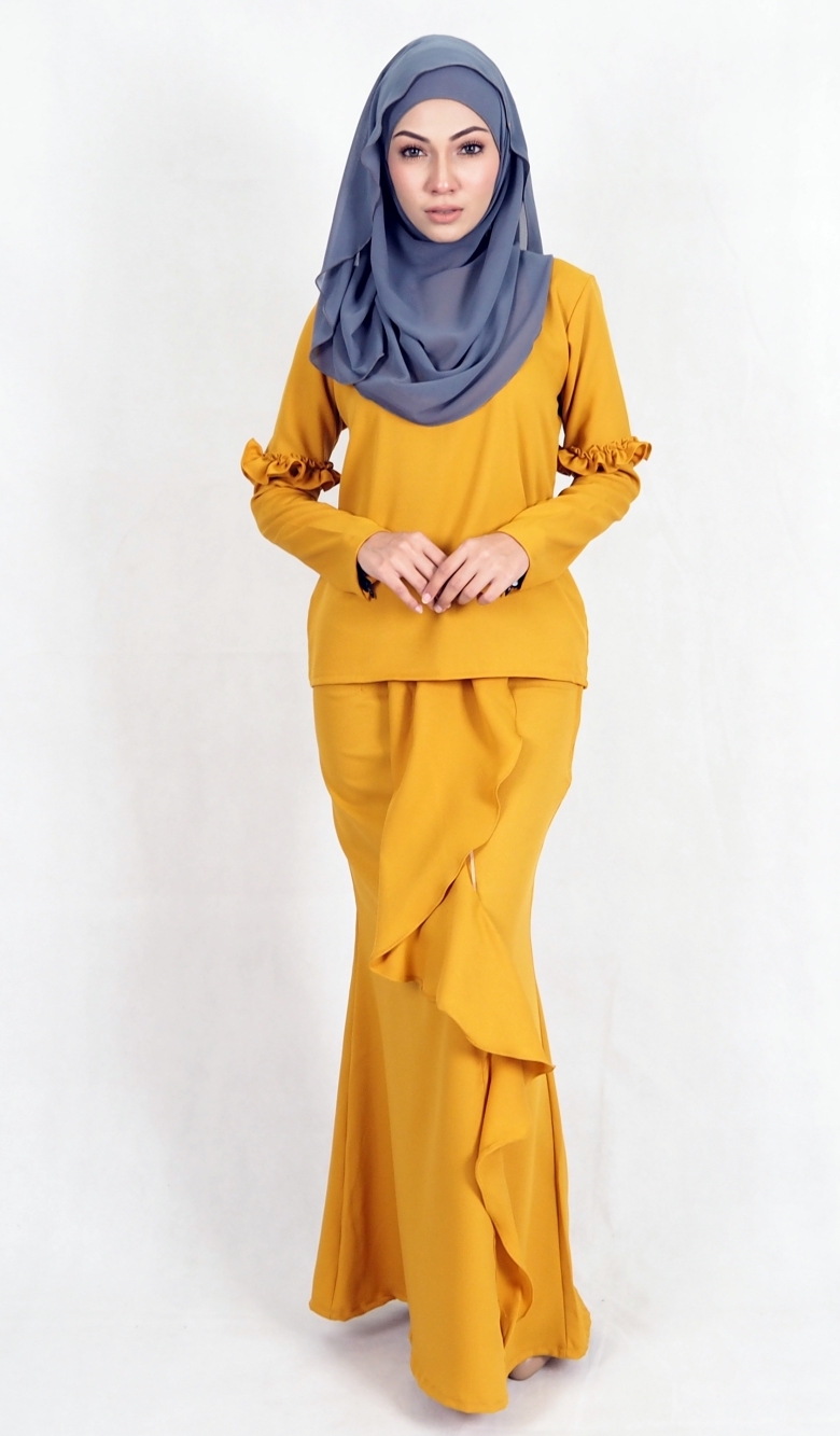 SW4981 Baju Kurung (Breastfeed Plus Size) Mustard