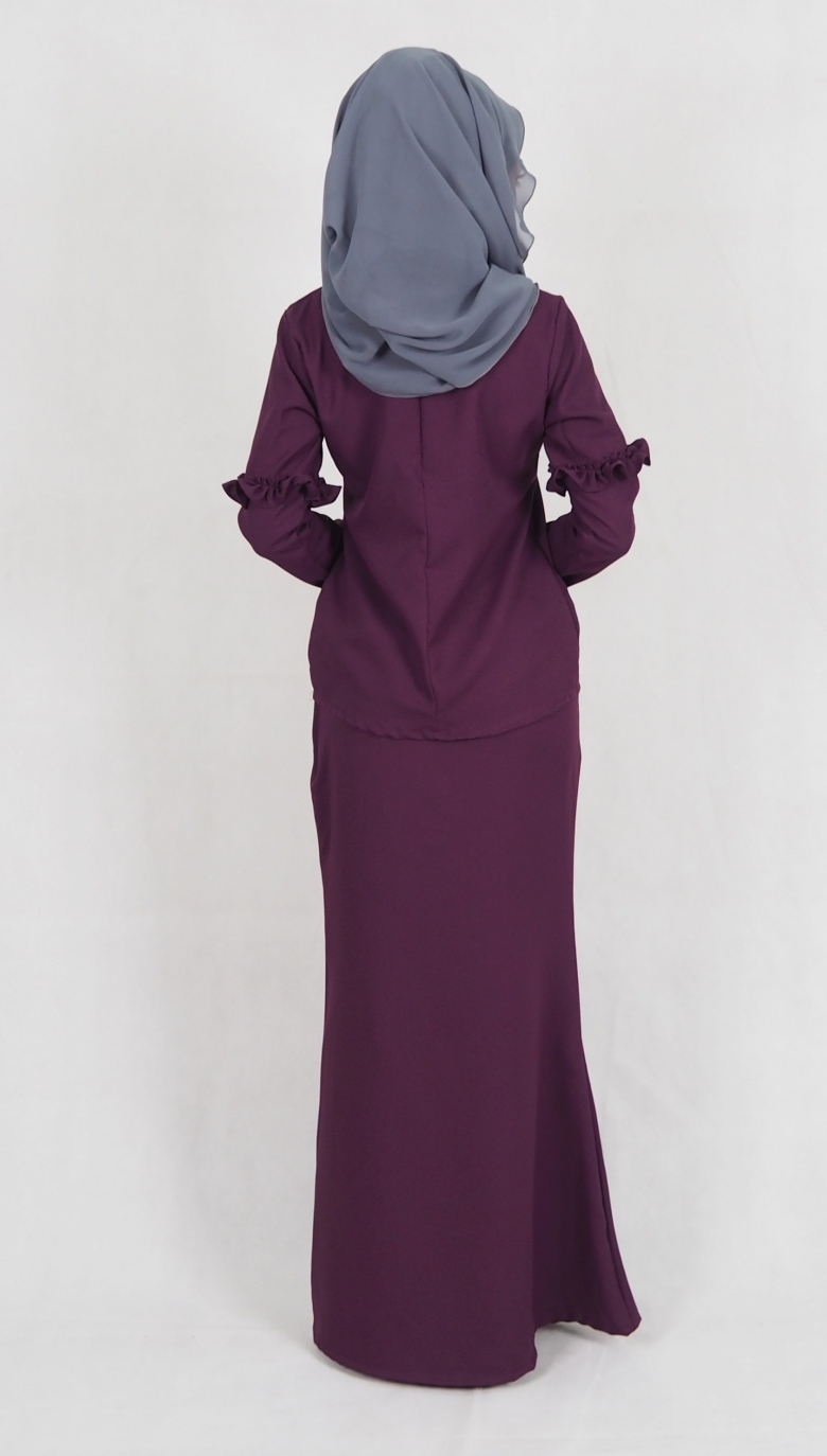 SW4981 Baju Kurung (Breastfeed Plus Size) Purple