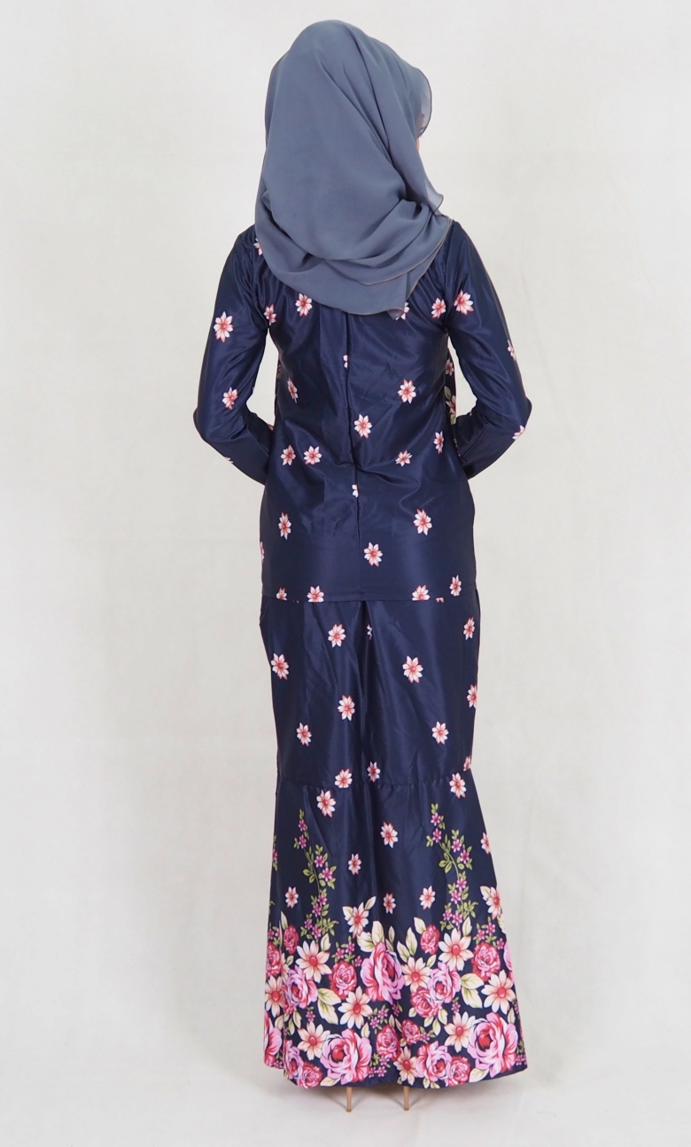 SW4982 Baju Kurung (Breastfeed Plus Size) Navy