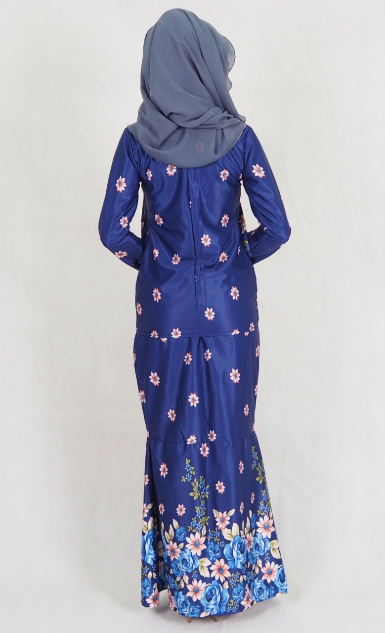 SW4983 Baju Kurung (Breastfeed Plus Size) Blue
