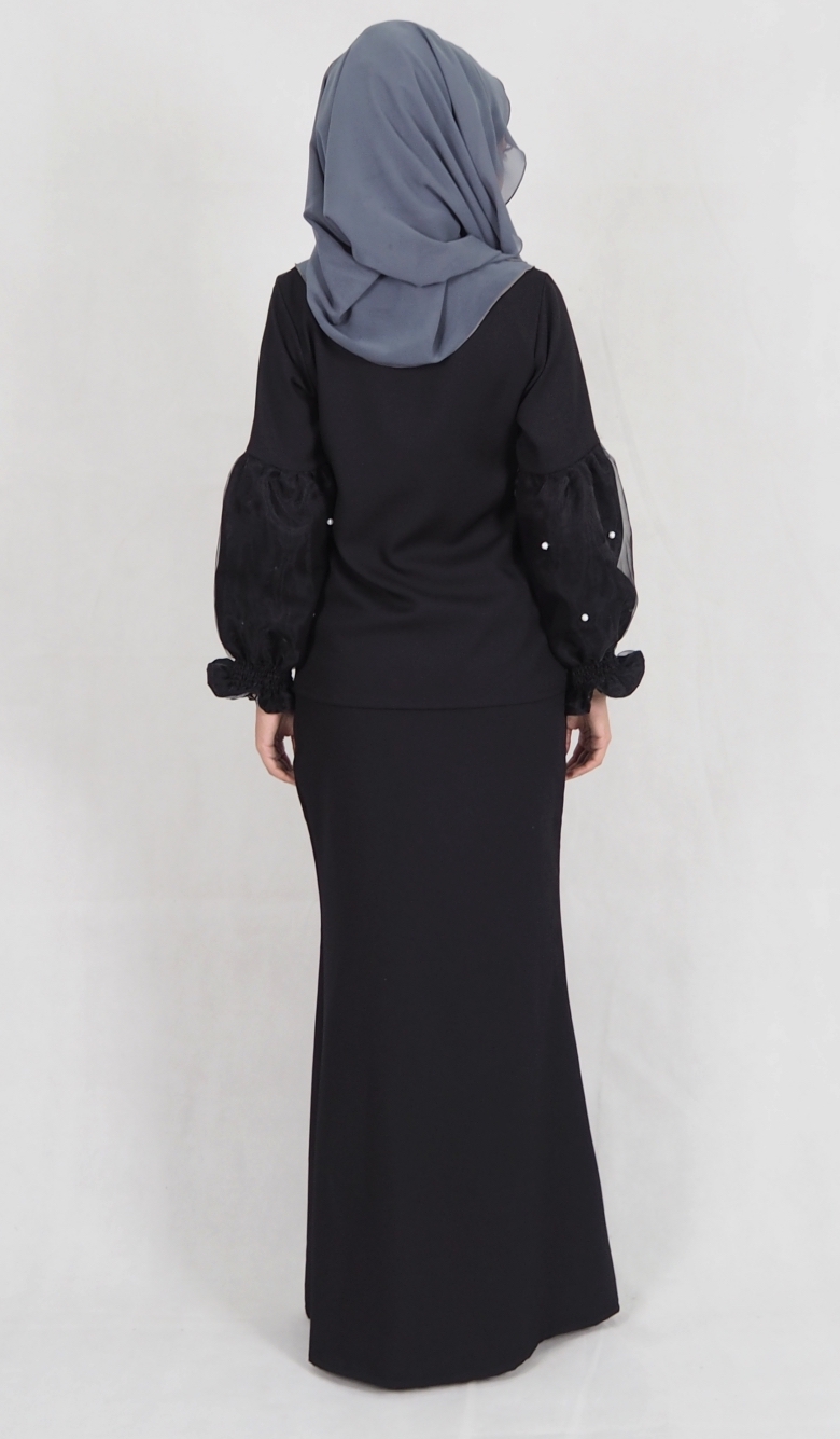 SW4988 Baju Kurung (Breastfeed Plus Size) Black