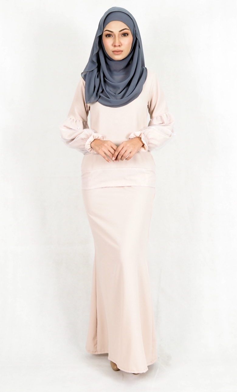SW4988 Baju Kurung (Breastfeed Plus Size) Cream
