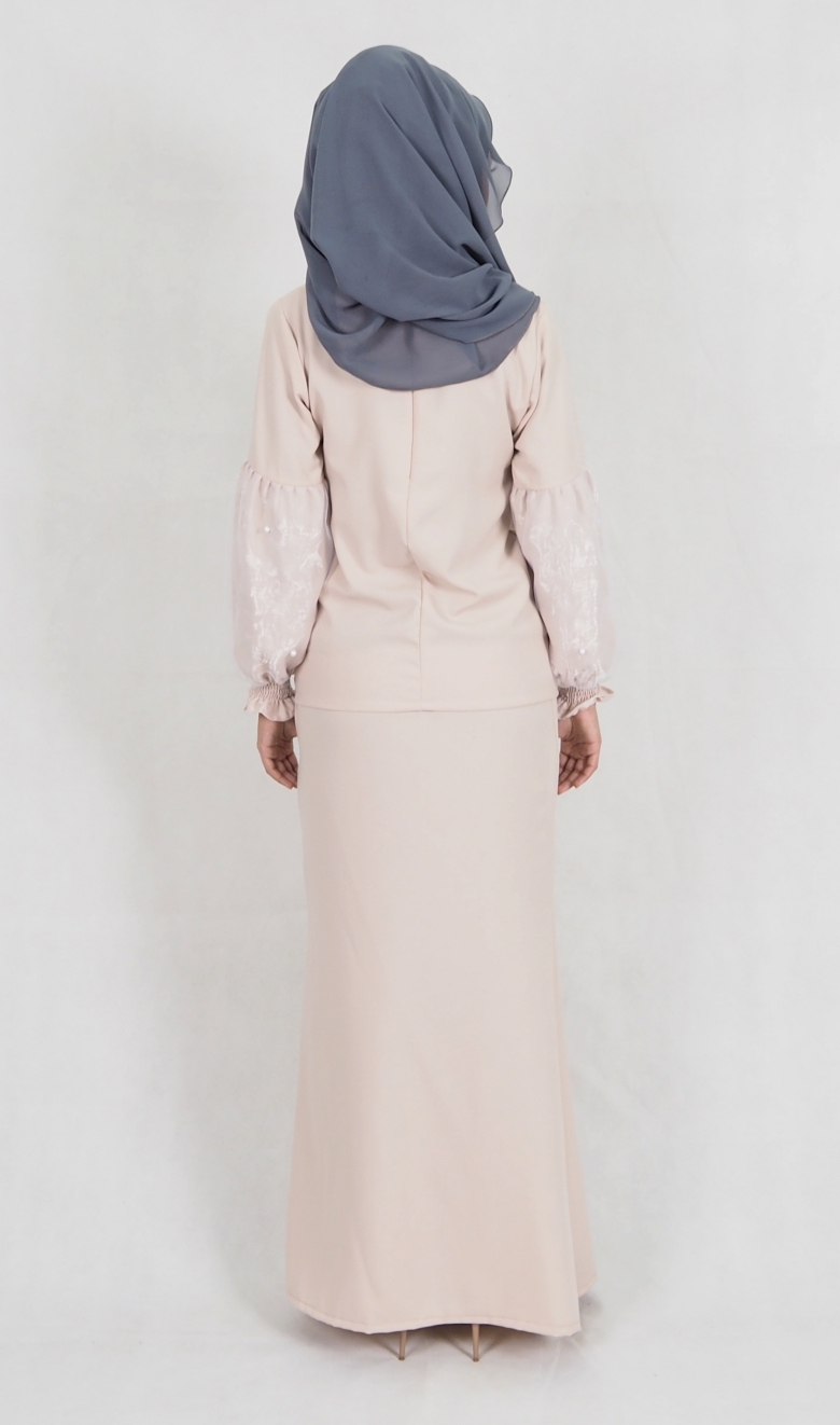 SW4988 Baju Kurung (Breastfeed Plus Size) Cream