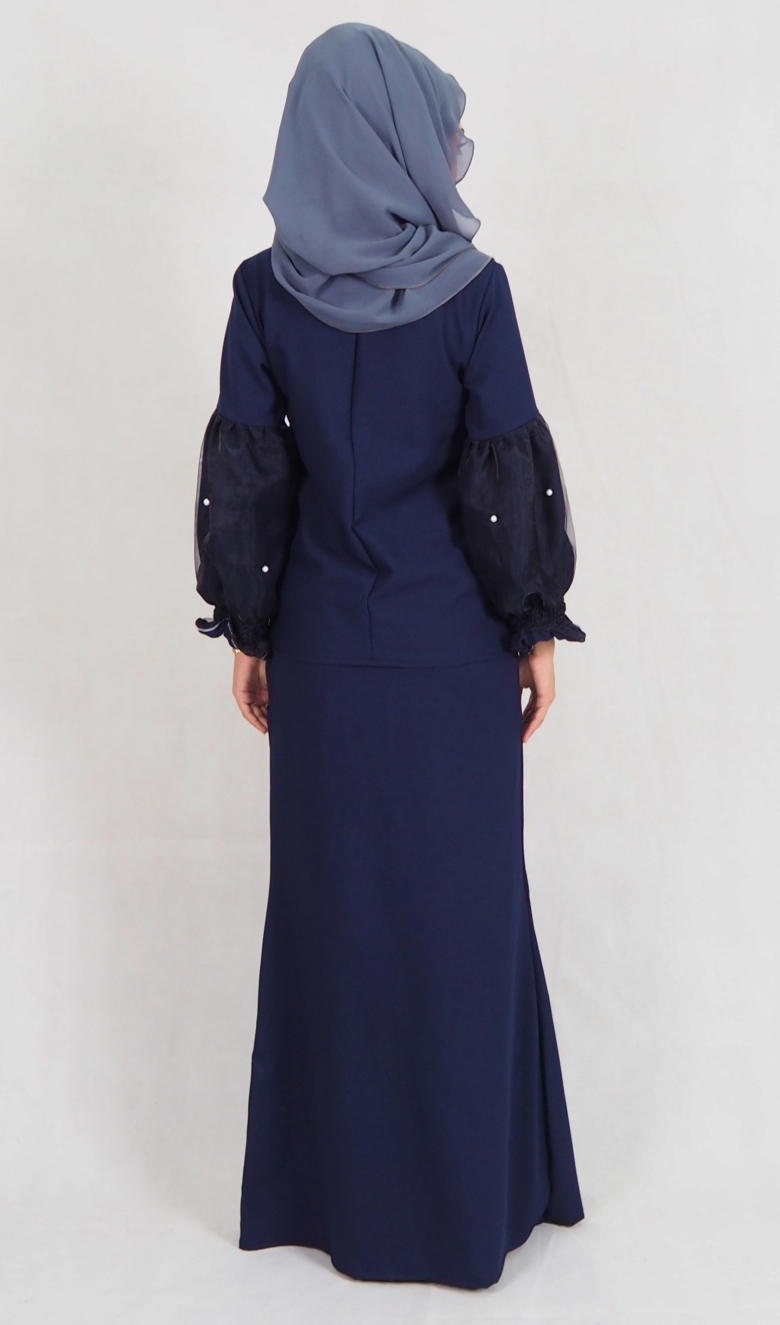 SW4988 Baju Kurung (Breastfeed Plus Size) Navy