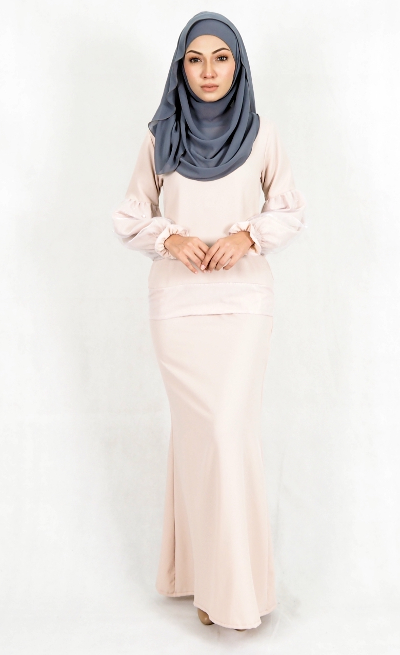 SW4989 Baju Kurung (Breastfeed Plus Size) Cream