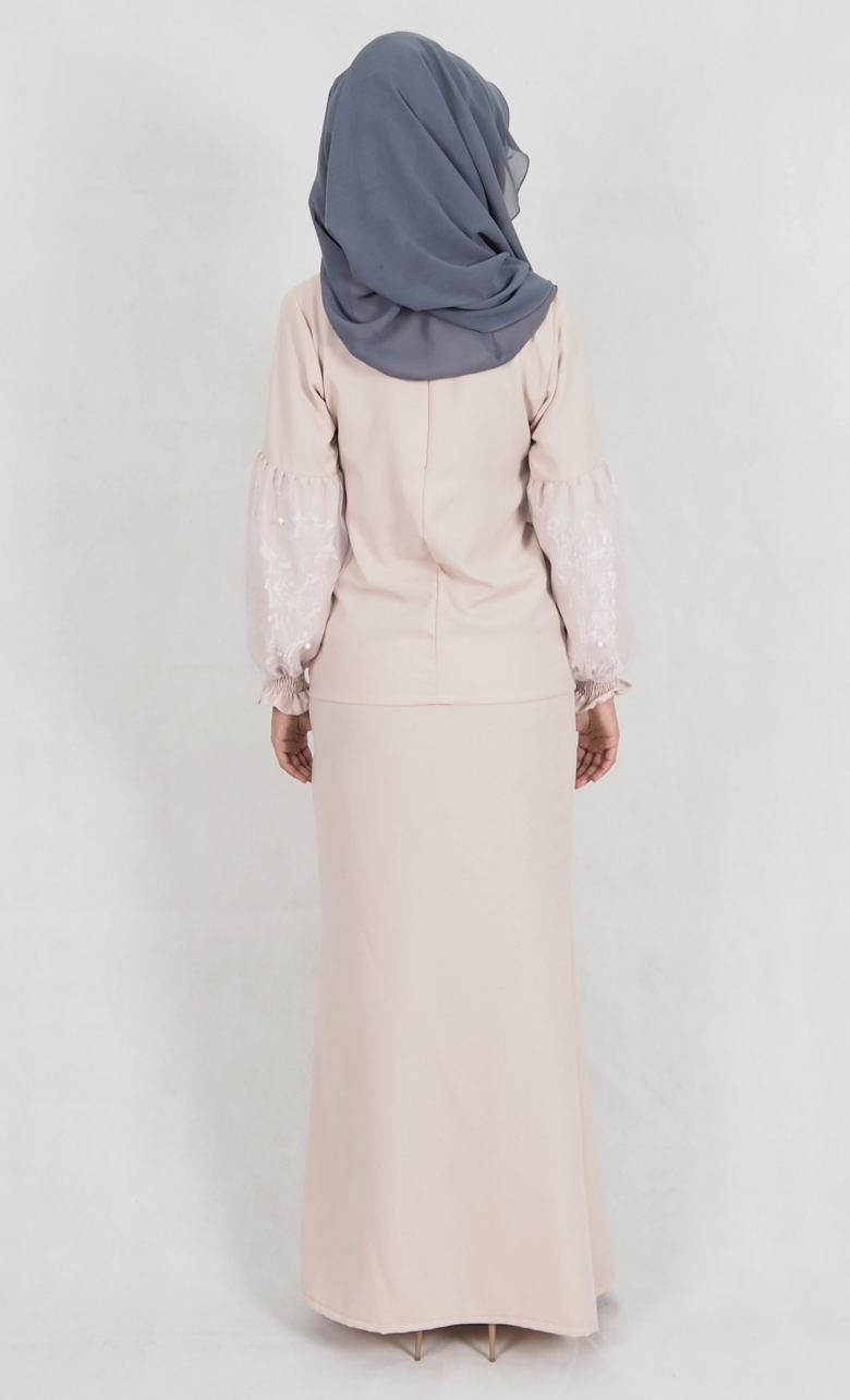 SW4989 Baju Kurung (Breastfeed Plus Size) Cream