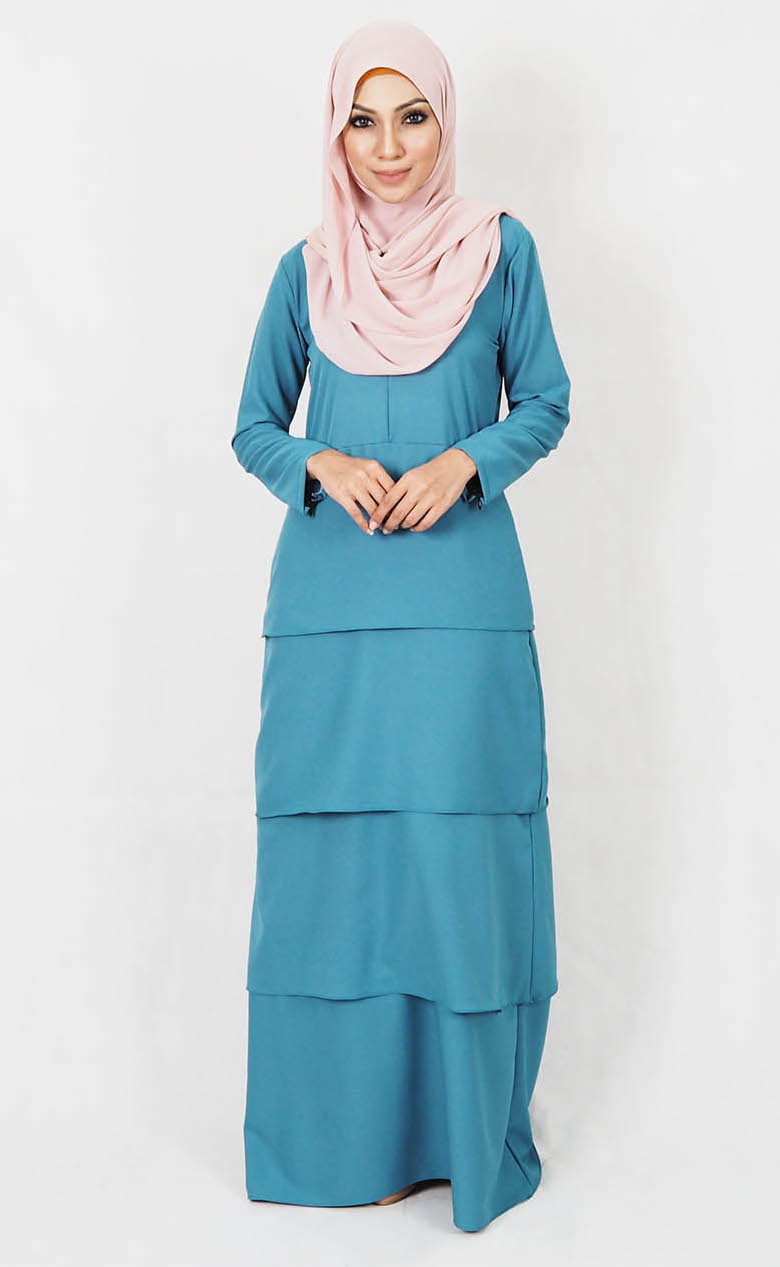 SW4990 Jubah (Breastfeed Plus Size) Dark Green
