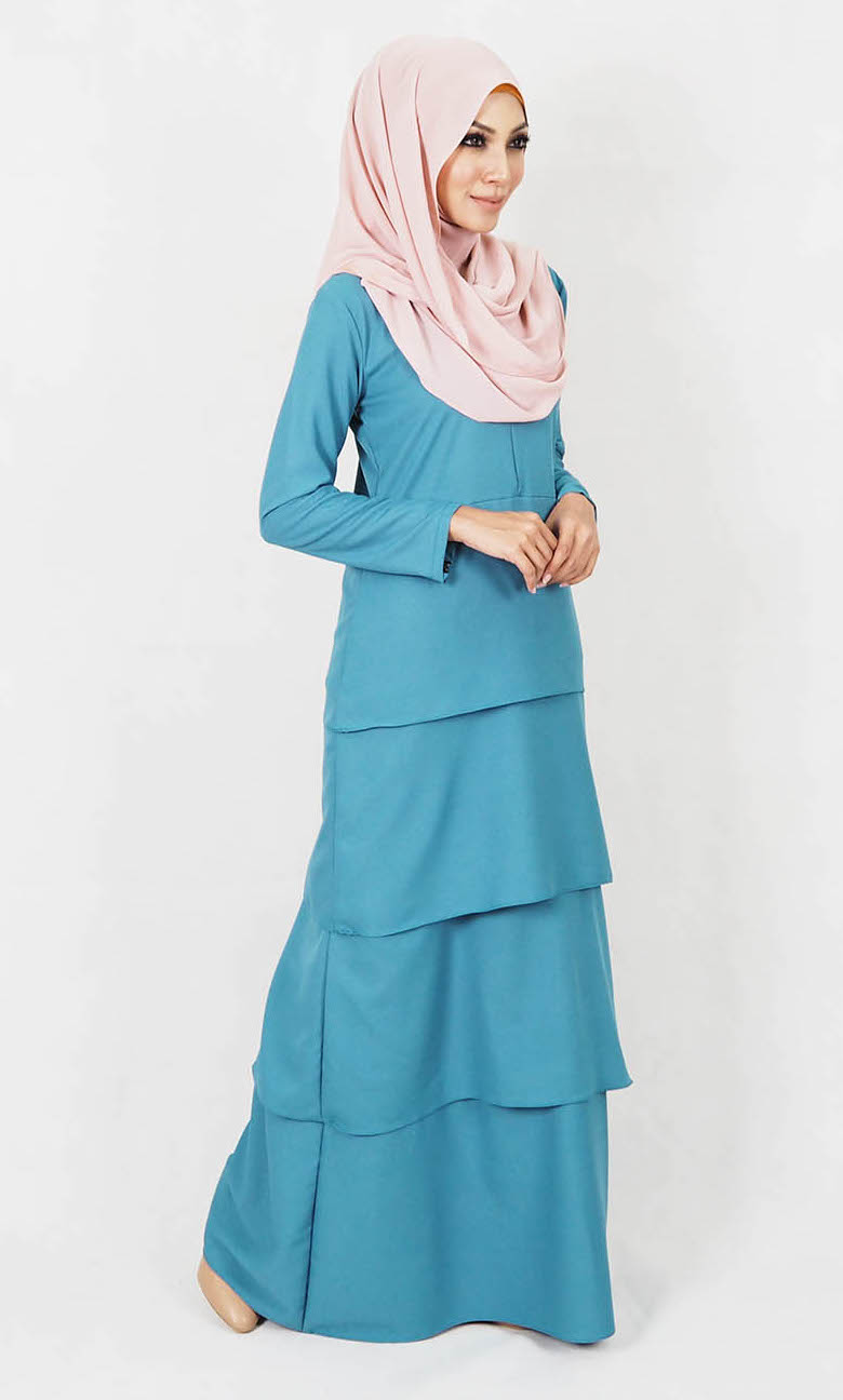 SW4990 Jubah (Breastfeed Plus Size) Dark Green