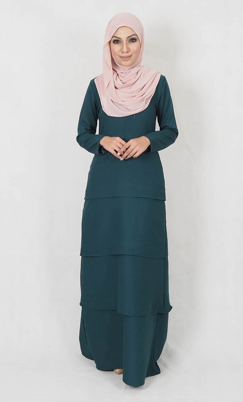 SW4990 Jubah (Breastfeed Plus Size) Emerald Green