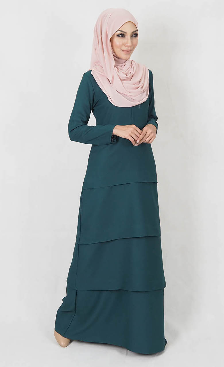 SW4990 Jubah (Breastfeed Plus Size) Emerald Green