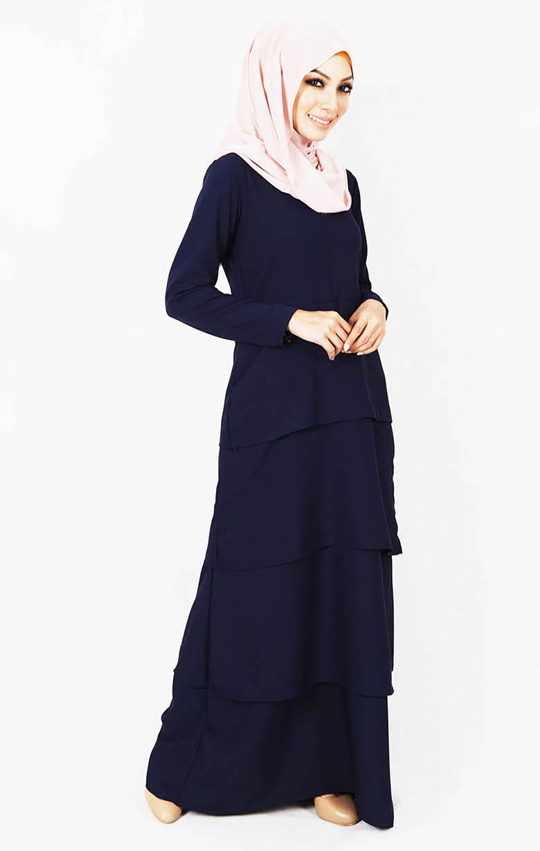 SW4990 Jubah (Breastfeed Plus Size) Navy