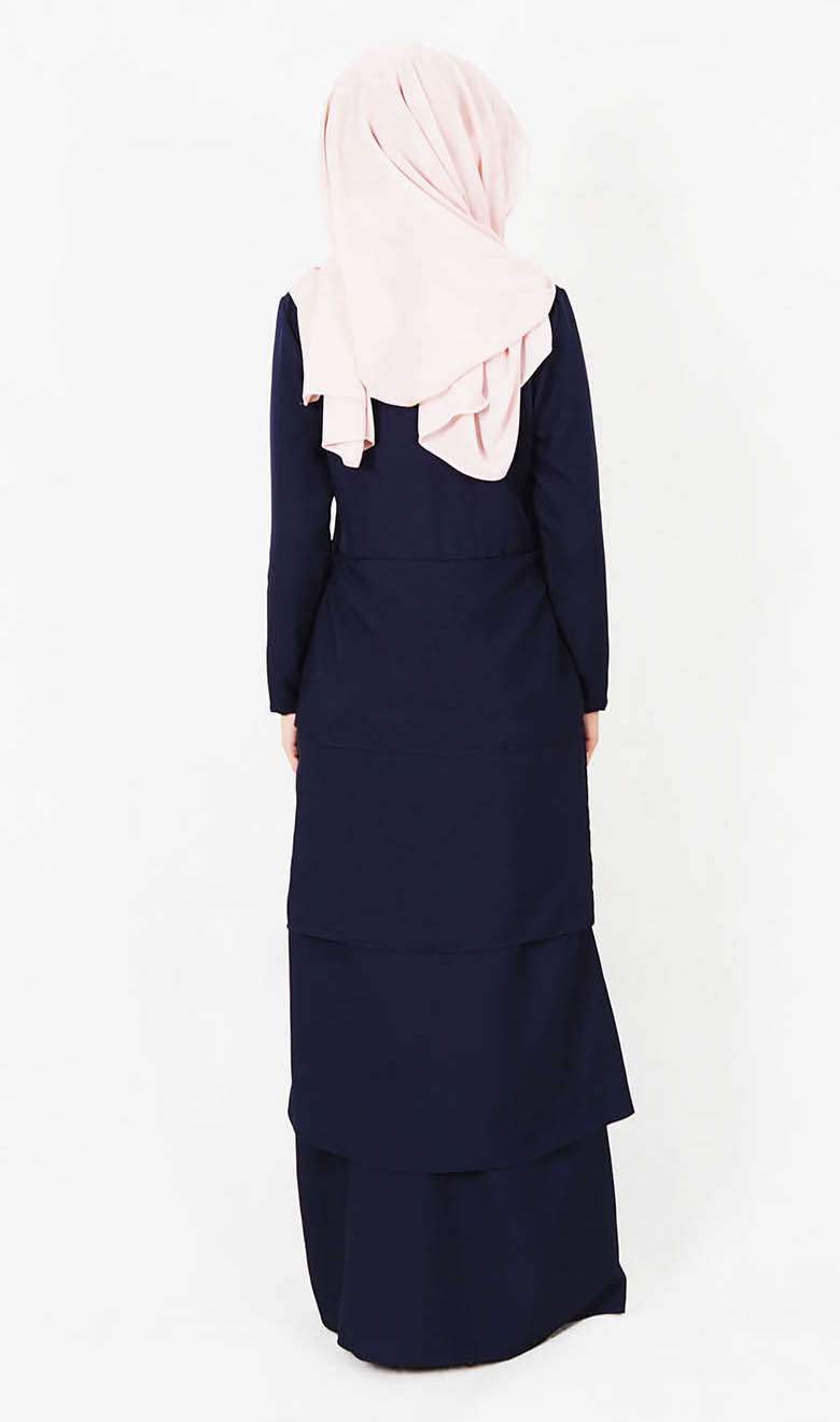 SW4990 Jubah (Breastfeed Plus Size) Navy