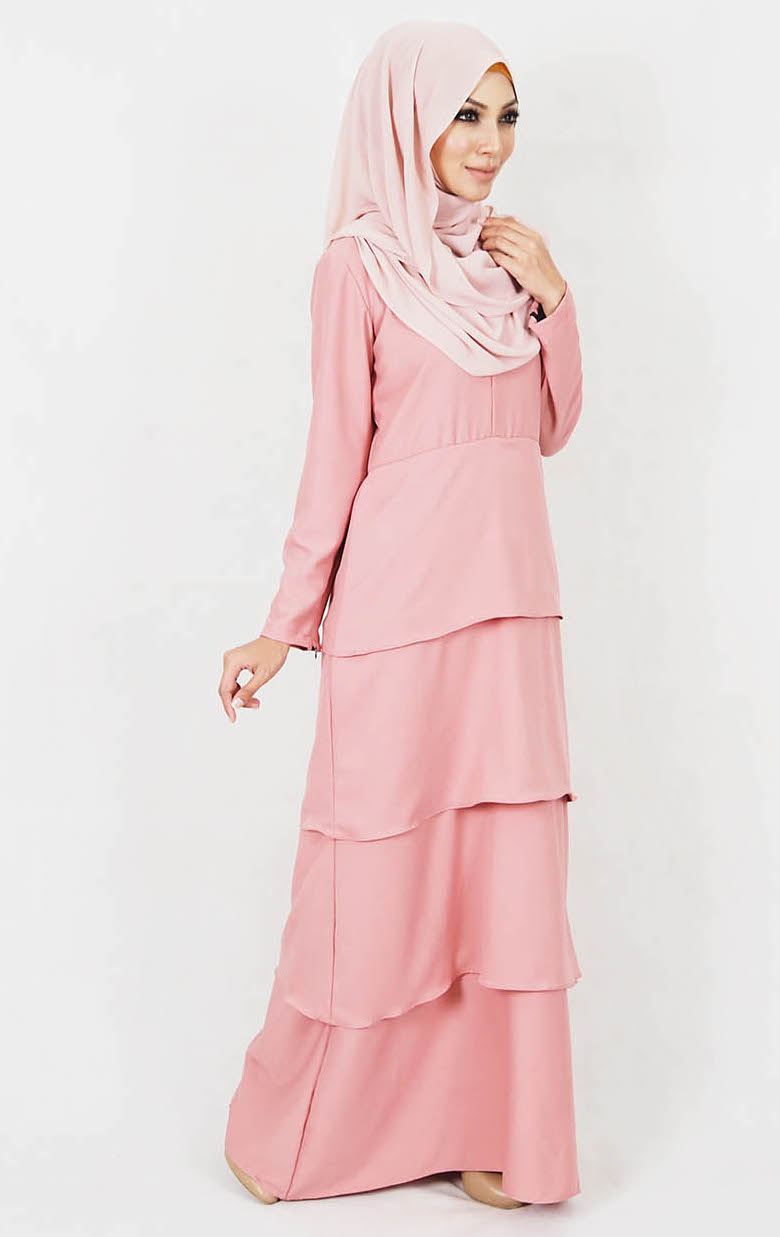 SW4990 Jubah (Breastfeed Plus Size) Pink