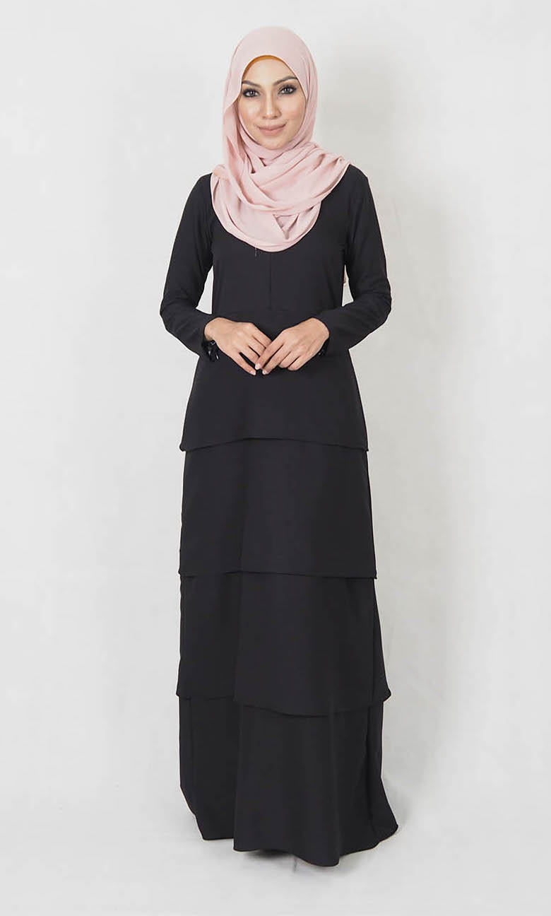 SW4991 Jubah (Breastfeed Plus Size) Black