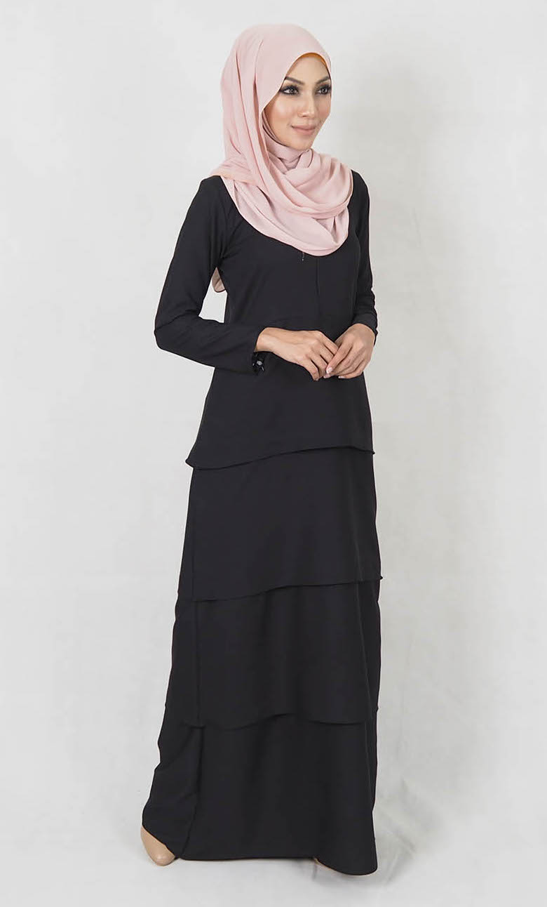 SW4991 Jubah (Breastfeed Plus Size) Black