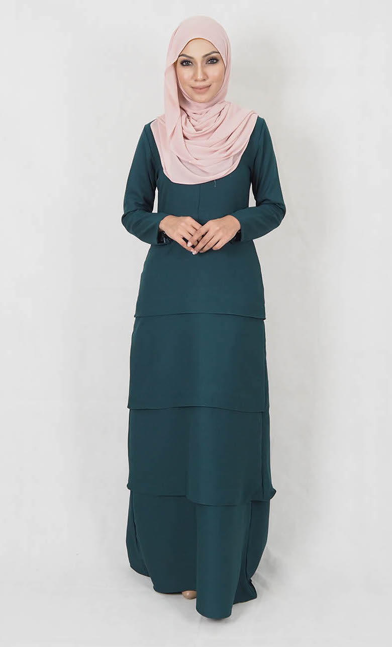 SW4991 Jubah (Breastfeed Plus Size) Emerald Green