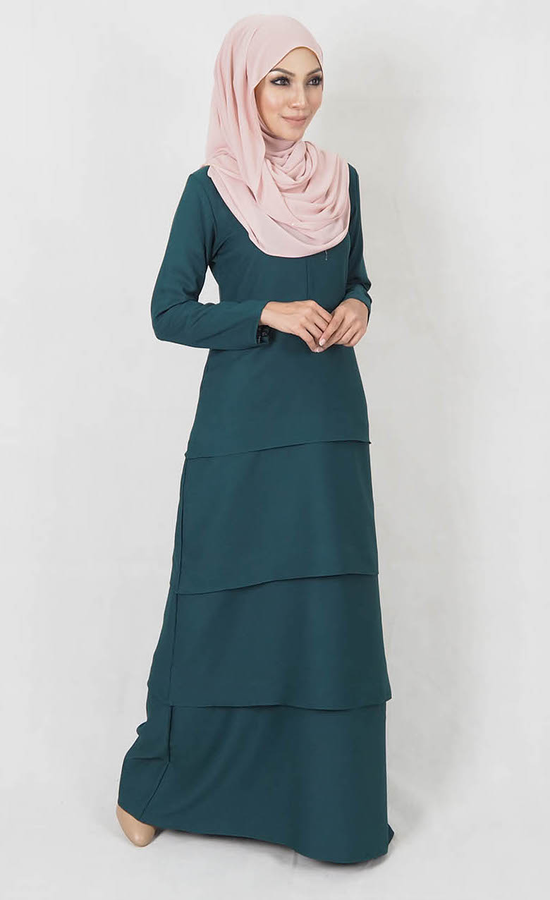 SW4991 Jubah (Breastfeed Plus Size) Emerald Green