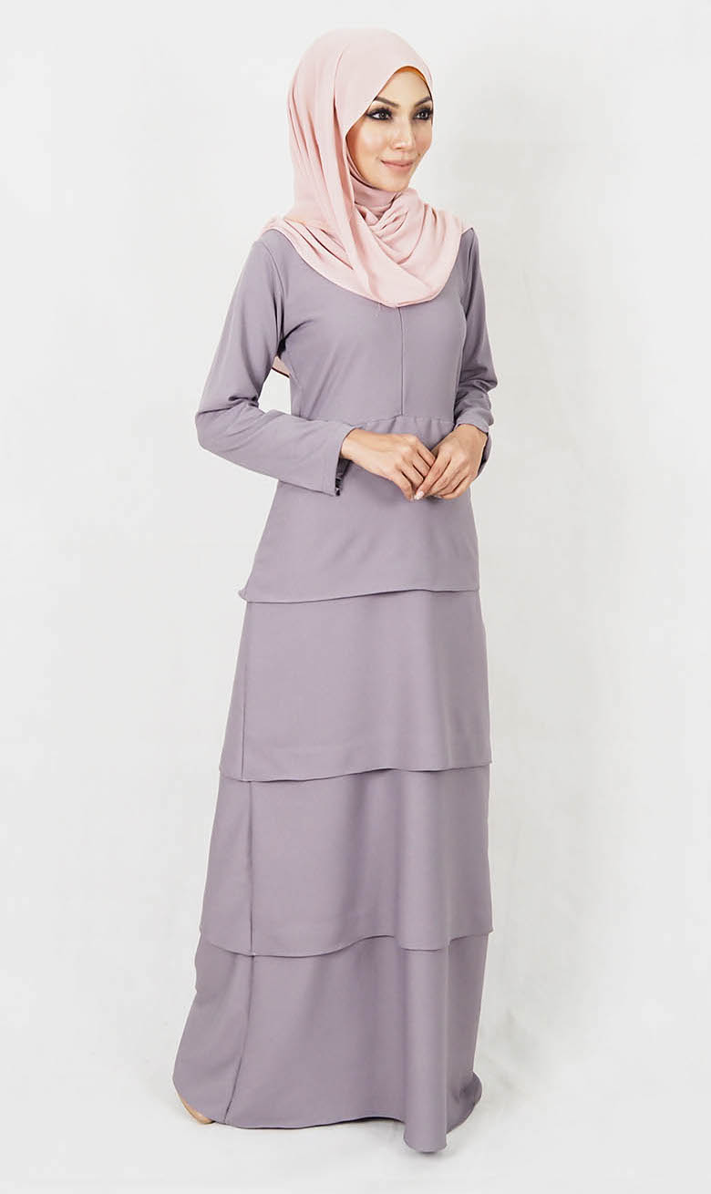 SW4991 Jubah (Breastfeed Plus Size) Grey