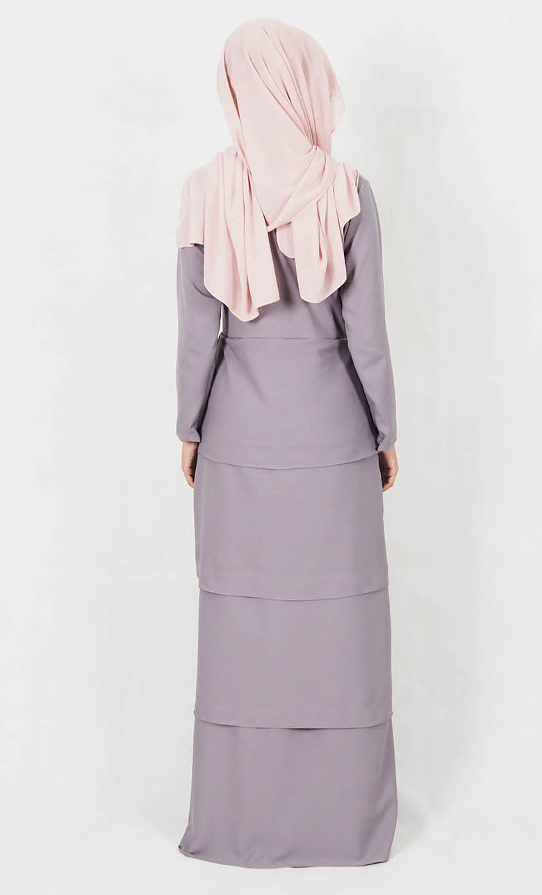 SW4991 Jubah (Breastfeed Plus Size) Grey