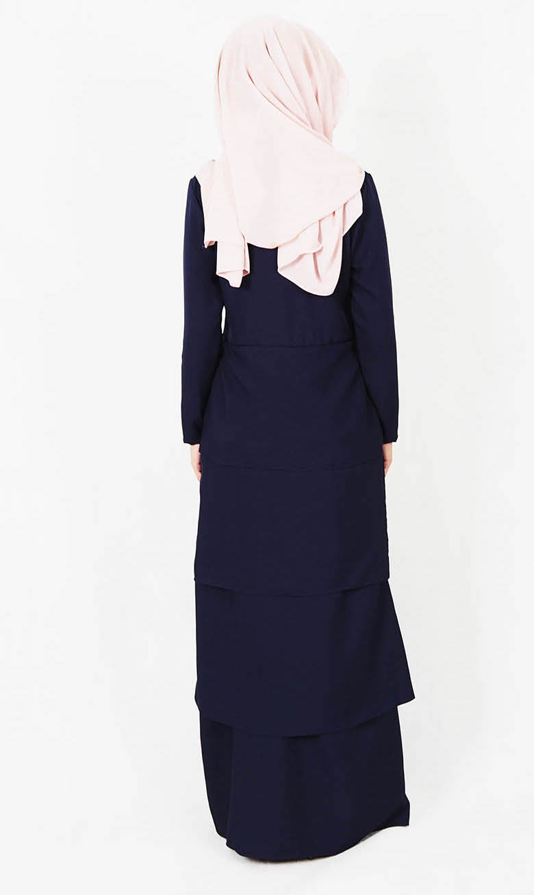 SW4991 Jubah (Breastfeed Plus Size) Navy