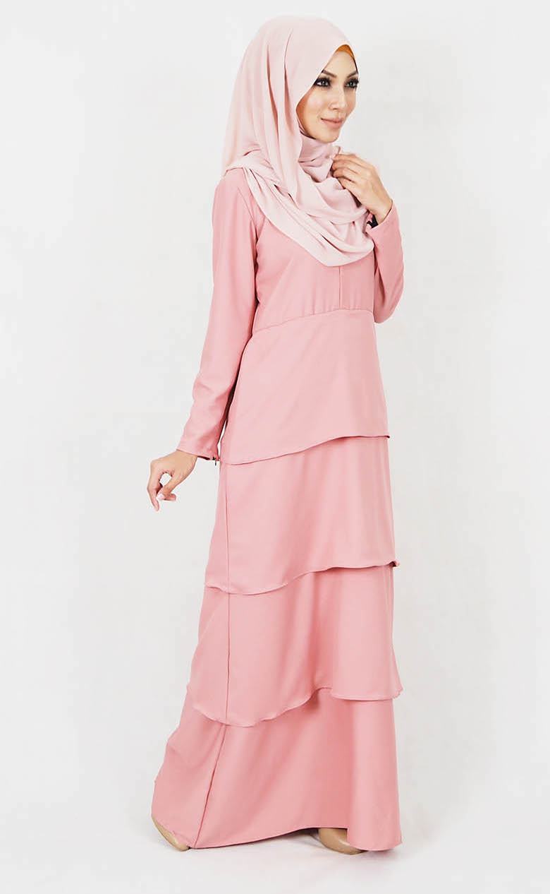 SW4991 Jubah (Breastfeed Plus Size) Pink