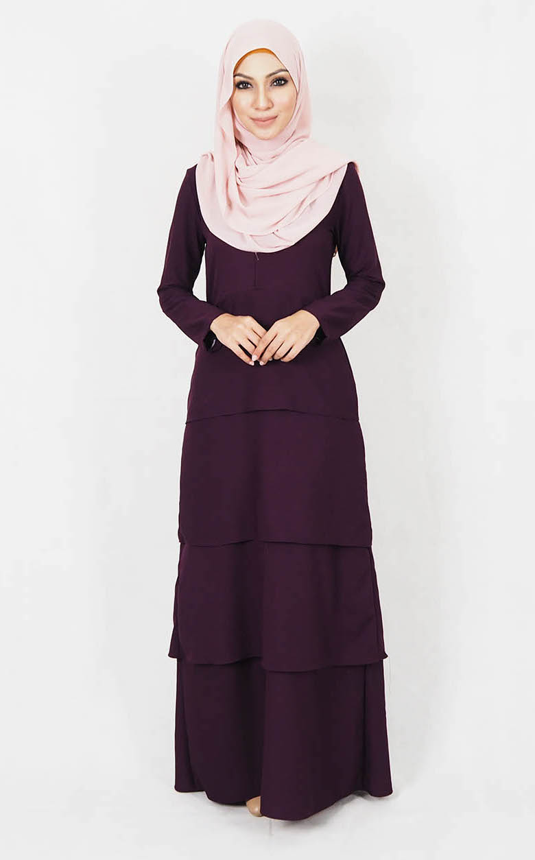 SW4991 Jubah (Breastfeed Plus Size) Purple