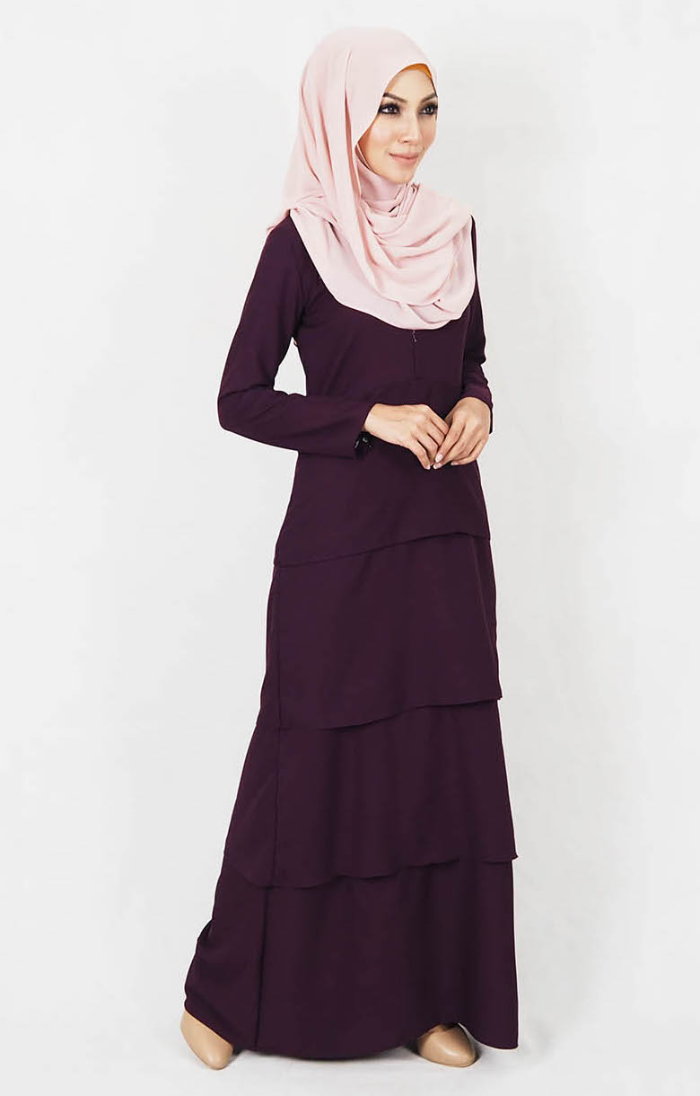 SW4991 Jubah (Breastfeed Plus Size) Purple