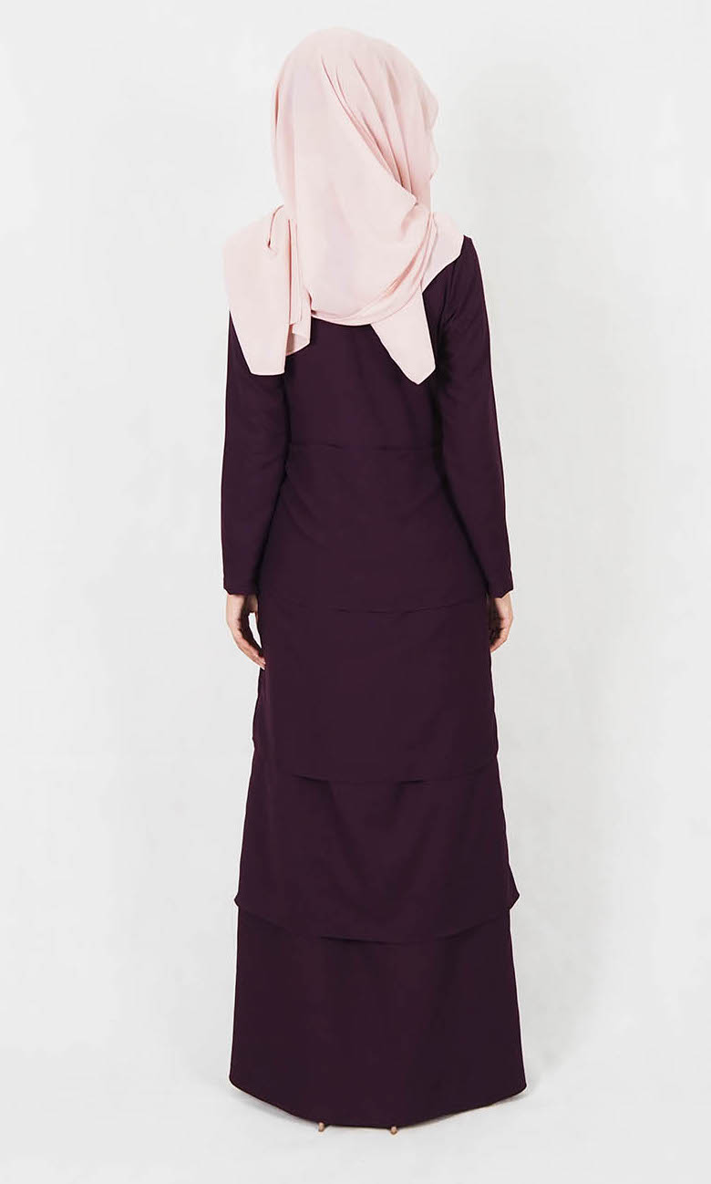 SW4991 Jubah (Breastfeed Plus Size) Purple