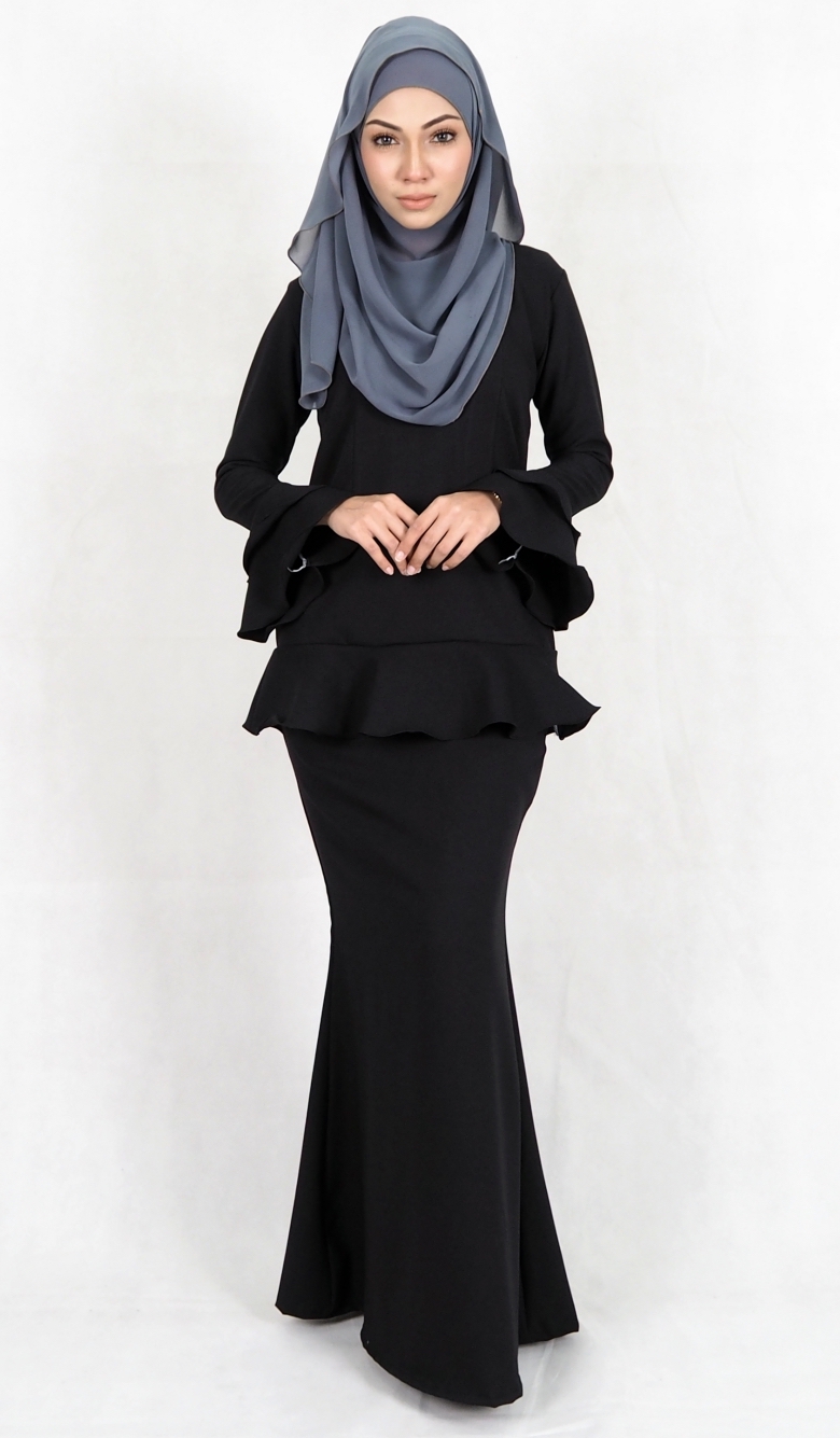 SW4992 Baju Kurung (Breastfeed Plus Size) Black