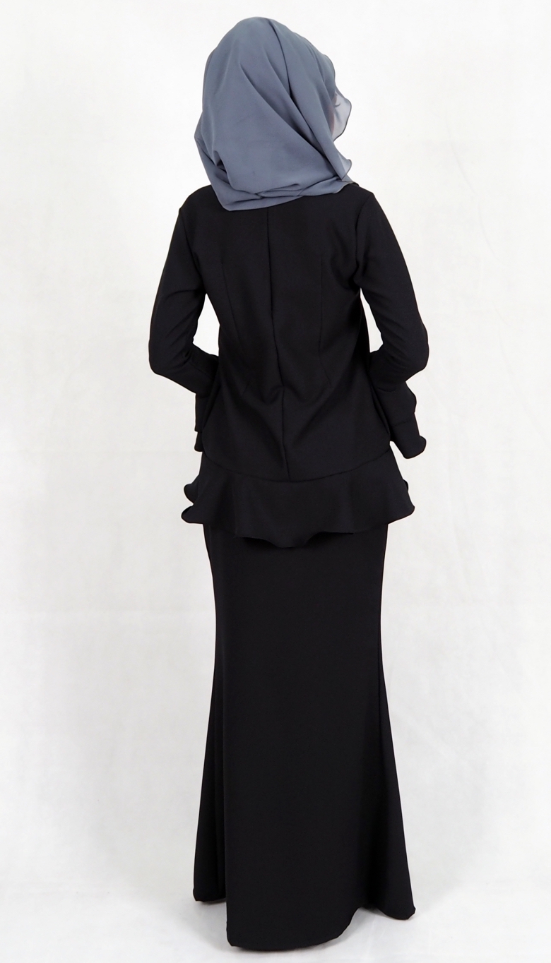 SW4992 Baju Kurung (Breastfeed Plus Size) Black