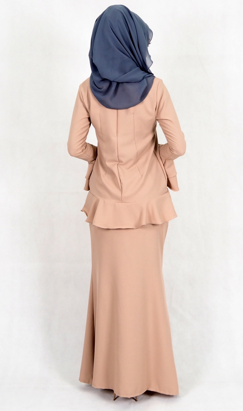 SW4992 Baju Kurung (Breastfeed Plus Size) Brown