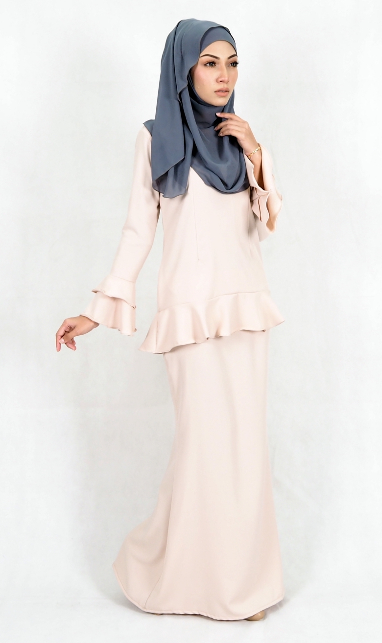 SW4992 Baju Kurung (Breastfeed Plus Size) Cream